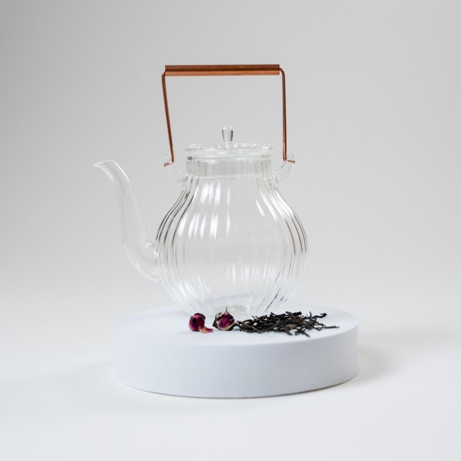 Tea The Culture of Tea Preparation | Teapot, Ribbed Glass, Chrysanthemum Petal Design