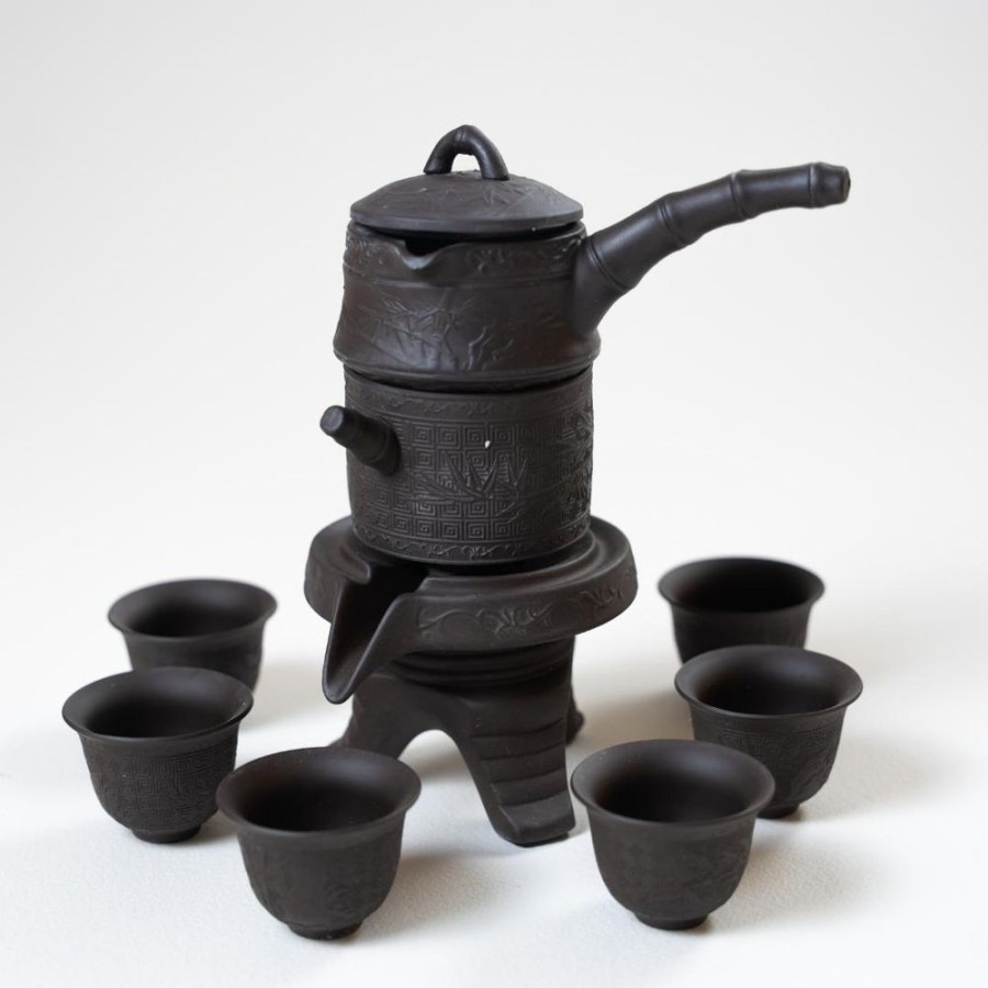 Tea The Culture of Tea Preparation | Tea Ceremony Set, Purple Clay, Auto-Drip Teapot