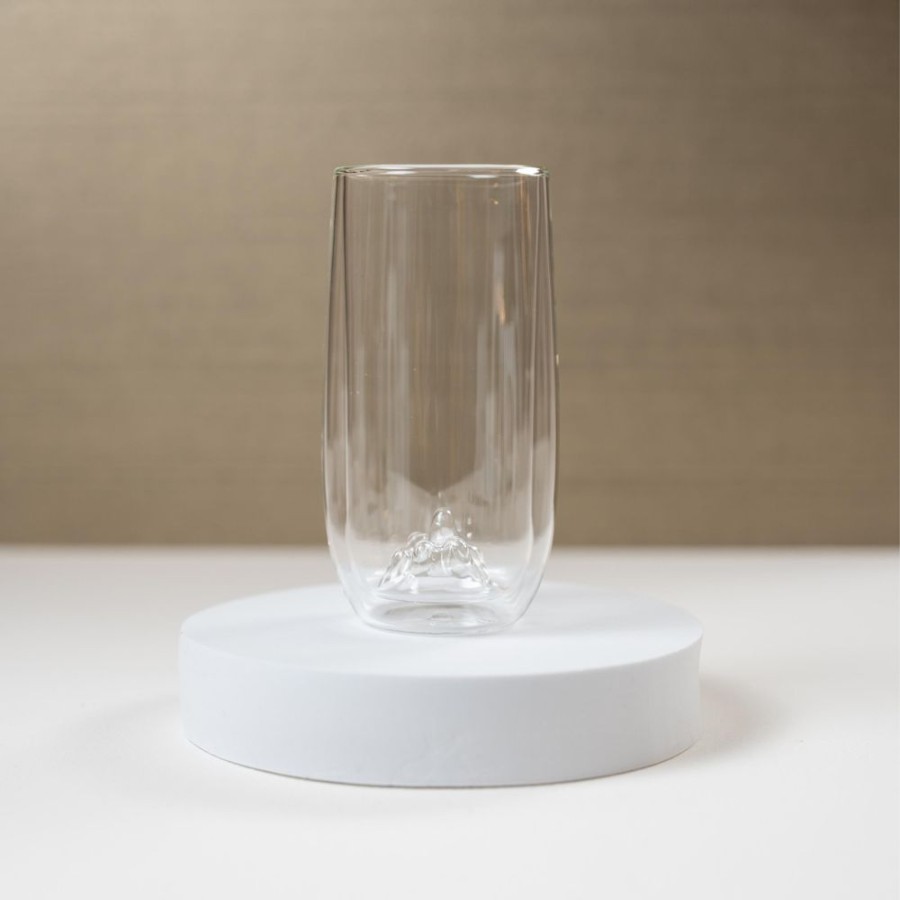 Tea The Culture of Tea Preparation | Tea Glass, Double-Wall, Mountain Landscape Interior Convex