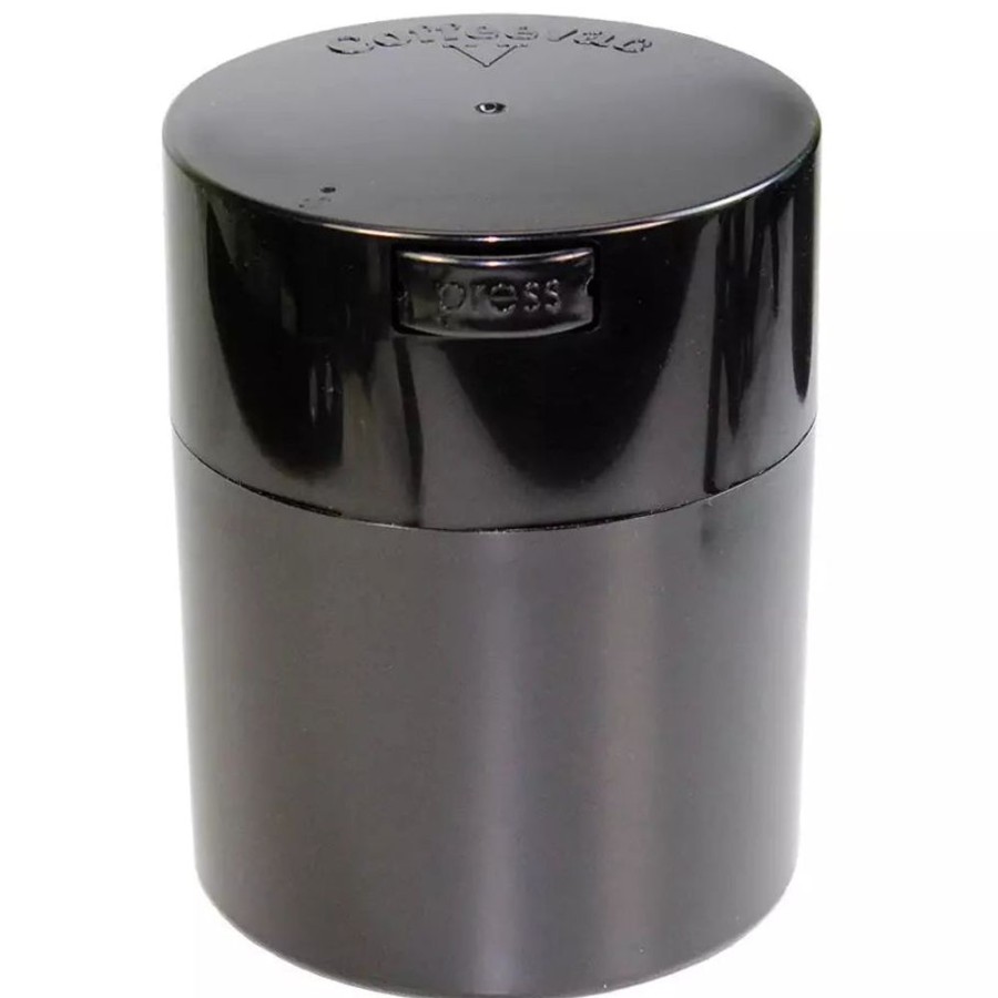 Tea Tight Pac America Storage | Tea/Coffee Vacuum Canister, Black