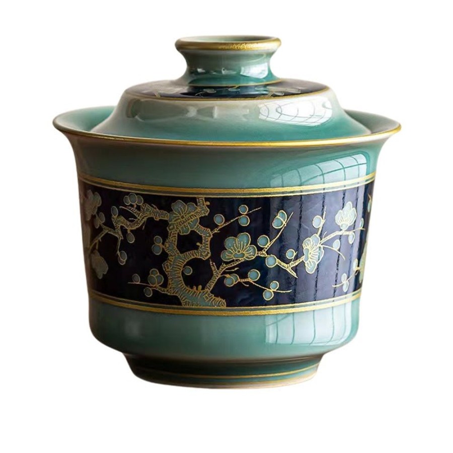 Tea The Culture of Tea Preparation | Gaiwan, Celadon Horseshoe, Turquoise & Blue Porcelain