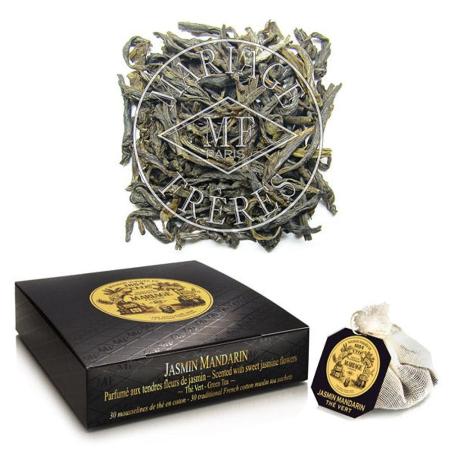 Tea Mariage Frères Green | Case Of Jasmine Mandarin Green Teabags