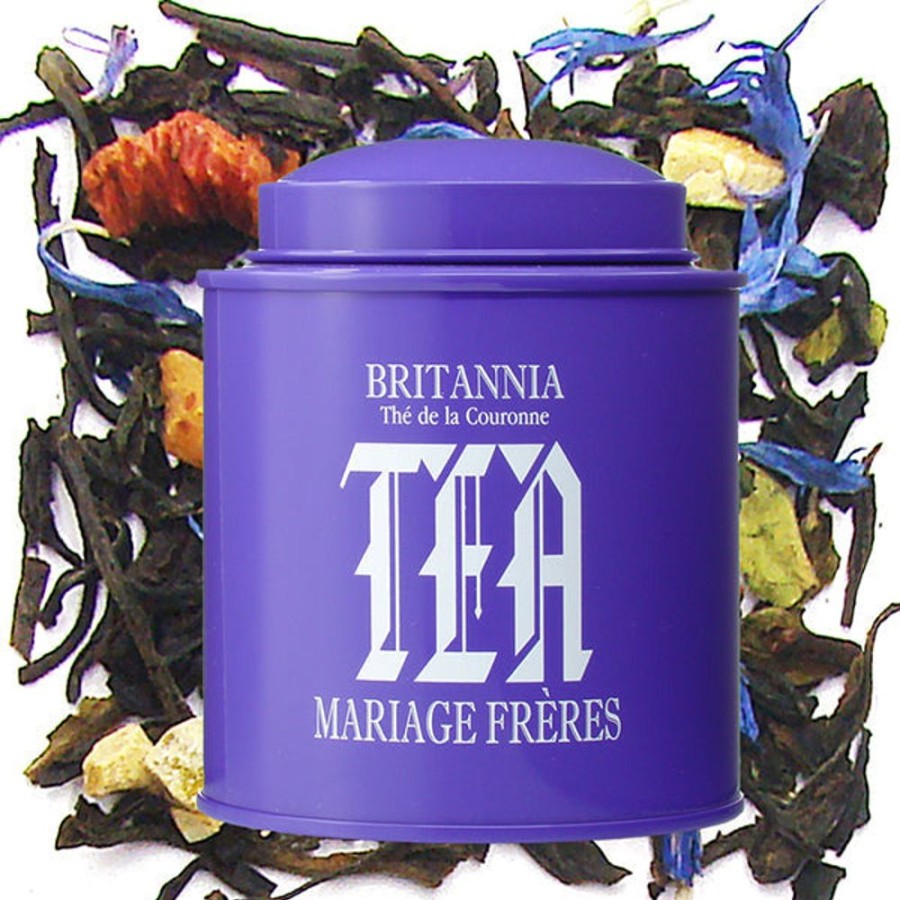 Tea Mariage Frères Black | Britannia, The De La Couronne (Crown Tea) Tin