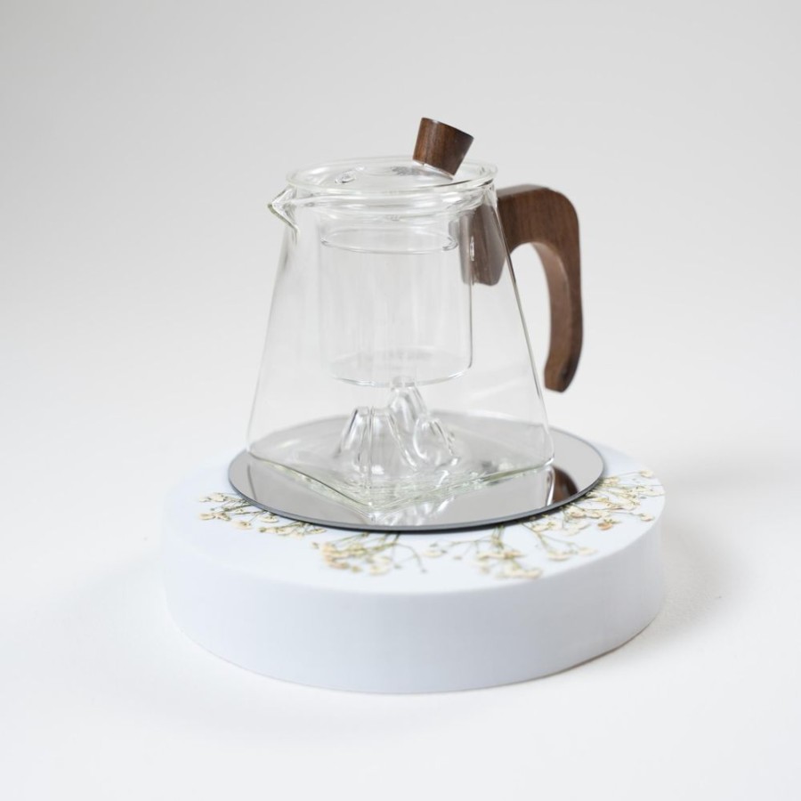 Tea The Culture of Tea Preparation | Teapot, Glass, Tianyuan Mountain Interior W. Wood Handle