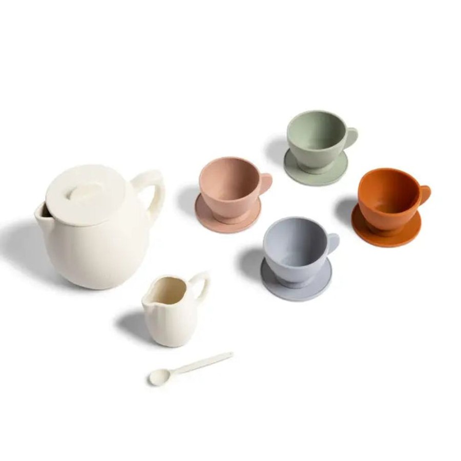 Tea Faire Preparation | Unbreakable Tea Set, Silicone 12 Piece Set